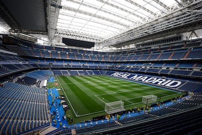 El Estadio Santiago Bernabéu en una foto de archivo.