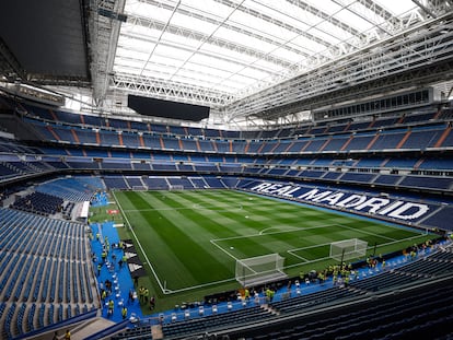 El estadio Santiago Bernabéu, en una foto de archivo.