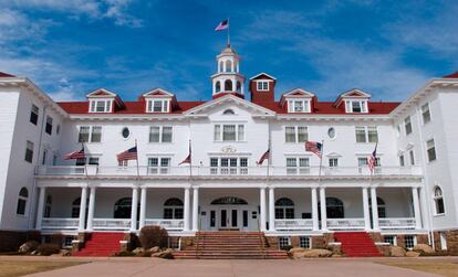 Fachada del Hotel Stanley, en Estes Park (Colorado, EE UU).