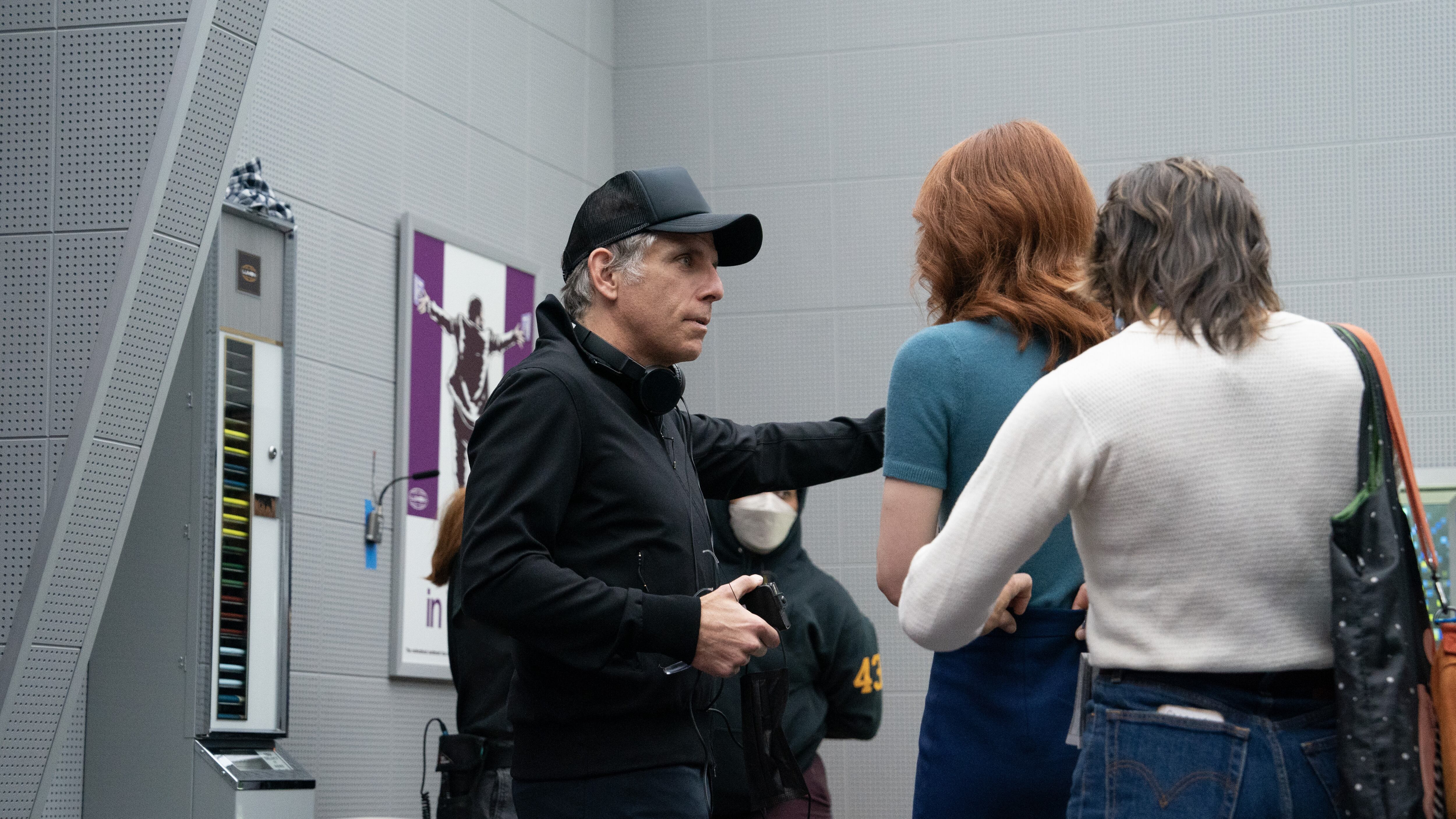 Ben Stiller dirige a Britt Lower en un momento del rodaje de 'Separación'.
