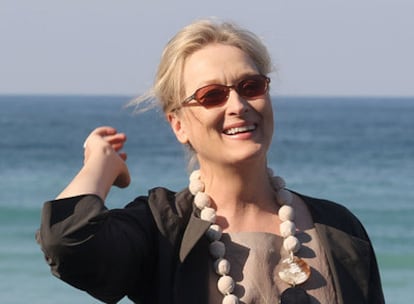 La actriz Meryl Streep, que reivindica la necesidad de escribir buenos papeles para actrices maduras, la semana pasada en San Sebastián.