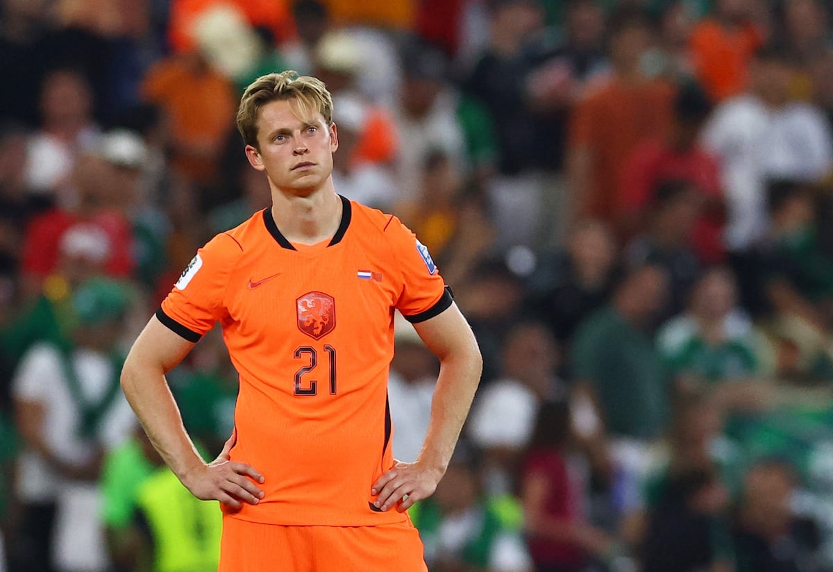 De Jong, en el partido de Holanda ante Marruecos.