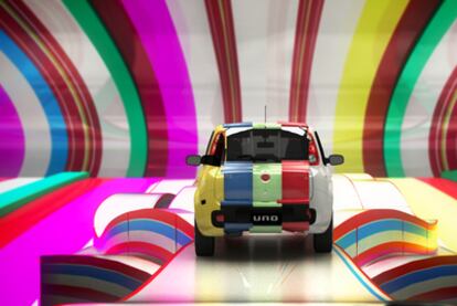 Diseño para la campaña del Fiat Uno (2010), del Estudio Lobo (Brasil).