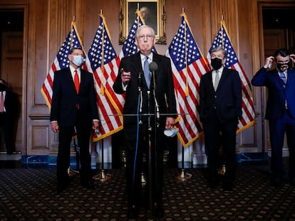 El líder del Partido Republicano en el Senado de Estados Unidos, Mitch McConnell.