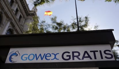 Anuncio de Gowex en Madrid.