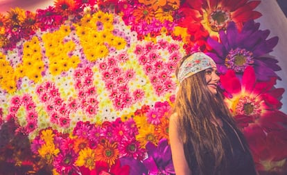 Una fiesta Flower Power celebrada en Pacha Ibiza el 28 de mayo de 2018.