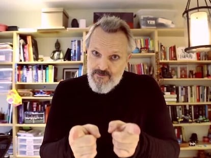 Miguel Bosé, en su último vídeo de Instagram.