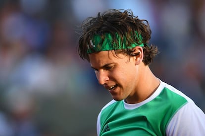 Dominic Thiem, tras perder en las semifinales contra Nadal.