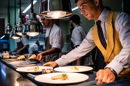 La cocina del restaurante. 