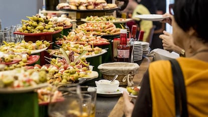 Buffet at a Ribera in Bilbao