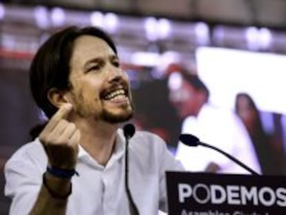 Pablo Iglesias, l&iacute;der de Podemos