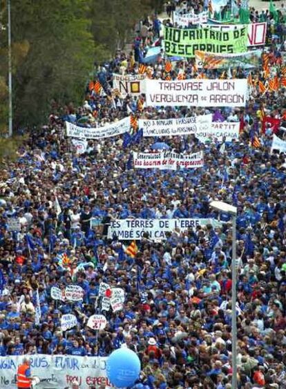 Aspecto de la manifestación celebrada ayer en Amposta.