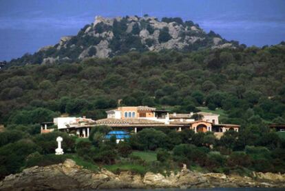 Villa Certosa, la mansión del presidente italiano Silvio Berlusconi, situada en Cerdeña.