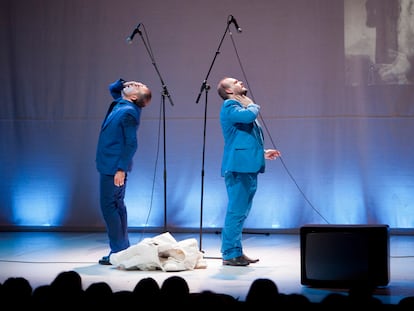 Juan Lérida y El Niño de Elche en el festival Periferias del 2014.