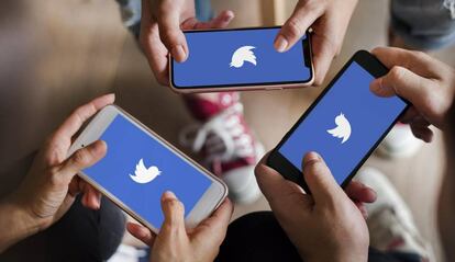 Teléfonos con Twitter
