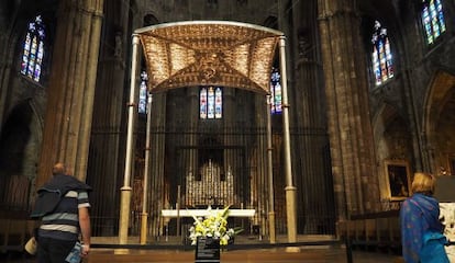 El baldaqu&iacute;n de la catedral de Girona.