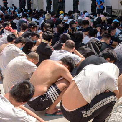 Esclavos de un centro de estafas