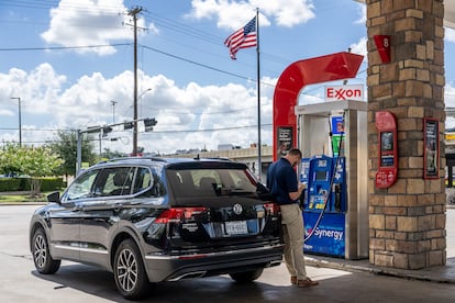 Una gasolinera de Exxon en Houston (Texas)