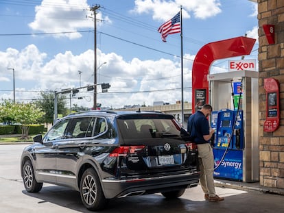 Una gasolinera de Exxon en Houston (Texas)