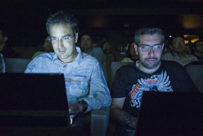 Participantes españoles en la final española de la Imagine Cup, celebrada en Alhóndiga (Bilbao).