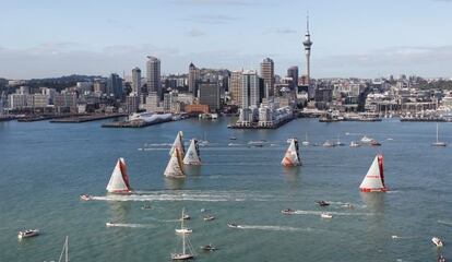 La flota de la vuelta al mundo deja Auckland rumbo a Itajaí (Brasil)