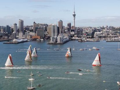 La flota de la vuelta al mundo deja Auckland rumbo a Itajaí (Brasil)