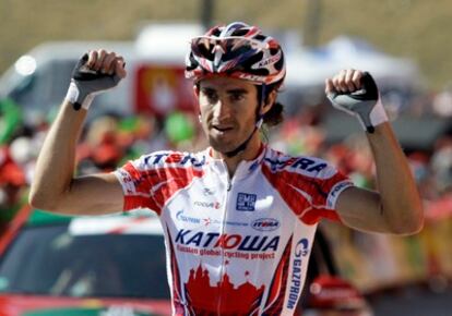 Dani Moreno celebra la victoria.