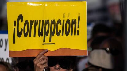 Protesta ciudadana contra la corrupci&oacute;n en el Partido Popular.