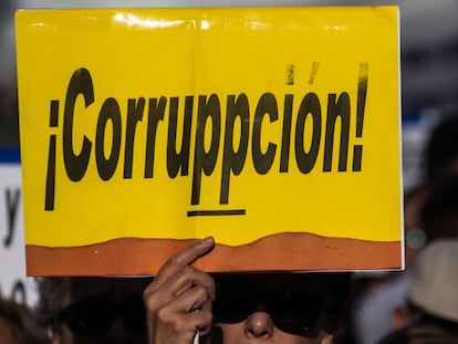 Protesta ciudadana contra la corrupci&oacute;n en el Partido Popular.