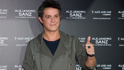 El cantante Alejandro Sanz.