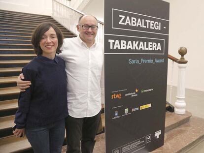 Ane Rodríguez y José Luis Rebordinos, responsables de Tabakalera y del Zinemaldia.
