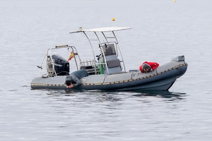 Labores de búsqueda del menor desaparecido el pasado 5 de enero en aguas del Mar Menor.