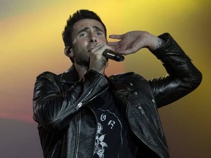 Adam Levine, vocalista de Maroon 5, durante un concierto en Rio de Janeiro (Brasil) en 2017. 