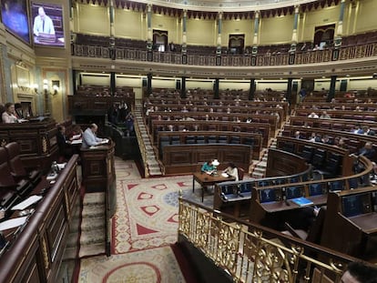 Pleno del Congreso de los Diputados sin el Gobierno con notables asuencias en el PP.