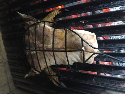 El platillo denominado "cachete" que sirve el restaurante peruano La Mar.