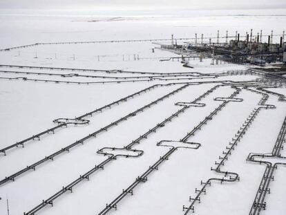 Planta de gas en Bovanenkovo (Rusia). 