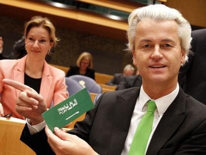 Geert Wilders, en el parlamento en la Haya en diciembre de 2013 