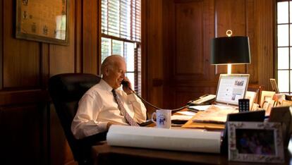 El vicepresidente de EE UU, Joe Biden, en su despacho en Washington.