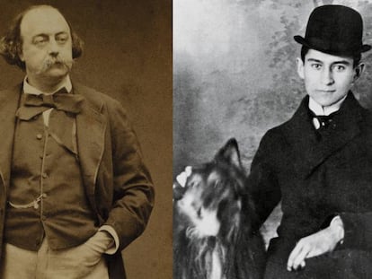 Flaubert (esquerra) i Kafka, autors d’històries adients per als temps actuals.