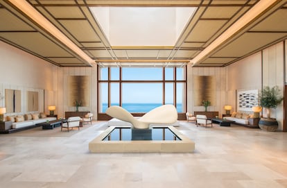 El 'lobby' del hotel Fairmont La Hacienda Costa del Sol.