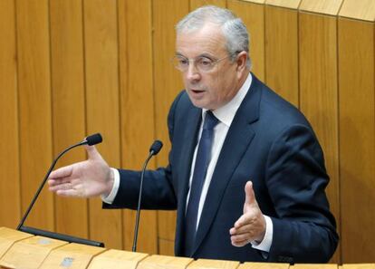 El portavoz del PsdG-PSOE, Manuel Vázquez