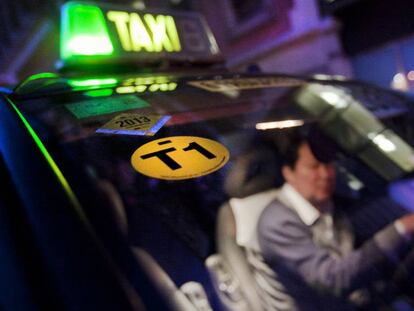 Un taxista de Barcelona. 