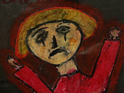 Los niños pintan el sufrimiento