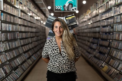 Aurora Depares, the owner of Video Instan in Barcelona.