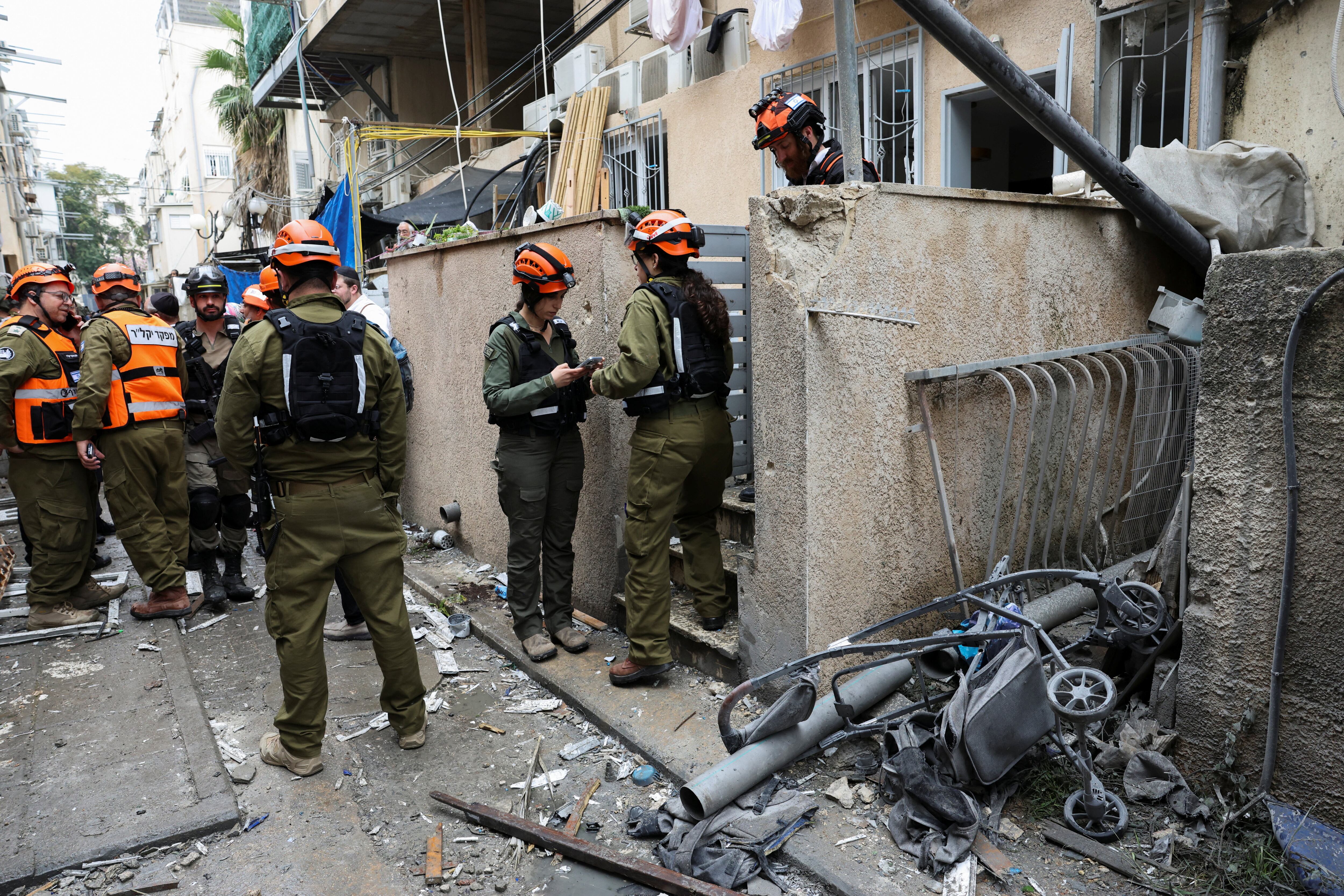Al menos 14 heridos en un ataque iraní en el centro de Israel