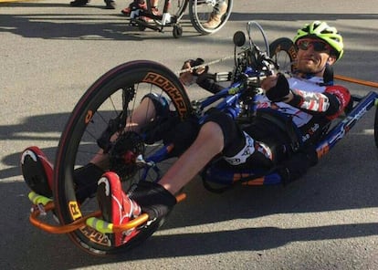 José Ángel Aceitón, Spain’s adaptive cycling champion. 