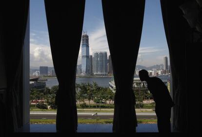 La península de West Kowloon, en Hong Kong en 2008. Allí se ubicará el centro cultural WKCD.
