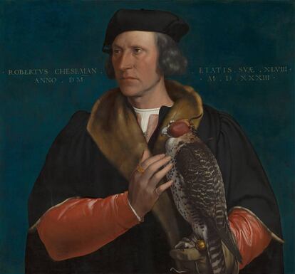 Retrato de Robert Cheseman (1533), de Hans Holbein el Joven.