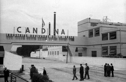 La industria química Candina, Santander, en el año 62, cuando se inauguró.