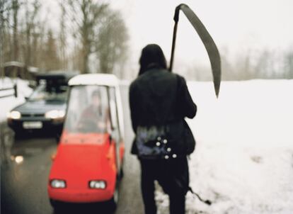 <b>Una de las fotos de Peter Beste incluidas en<i> True norwegian black metal</i>.</b>